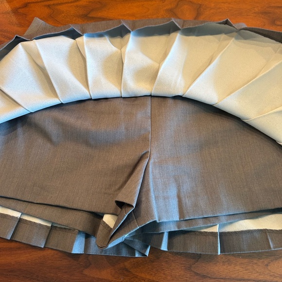 English Factory Gray Pleated Mini Skirt - Picture 8 of 10